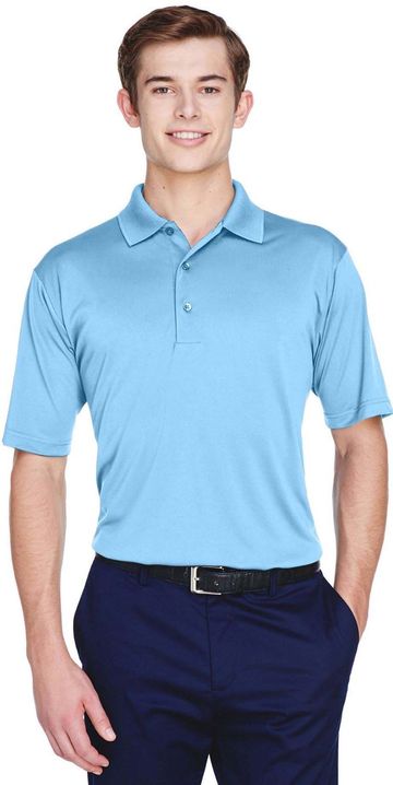 UltraClub Men's Cool & Dry 8-Star Elite Performance Interlock Polo